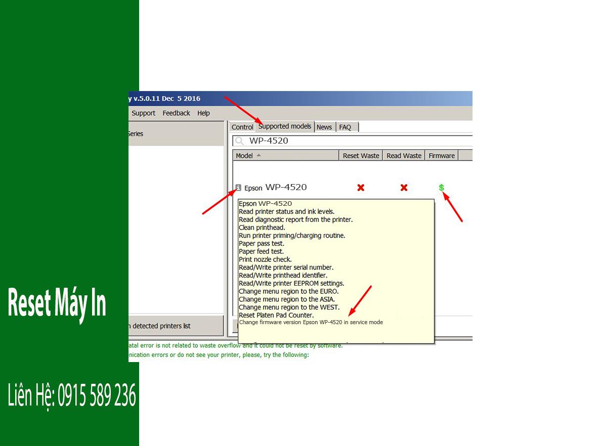 Key Firmware May In Epson WP-4520 Step 1